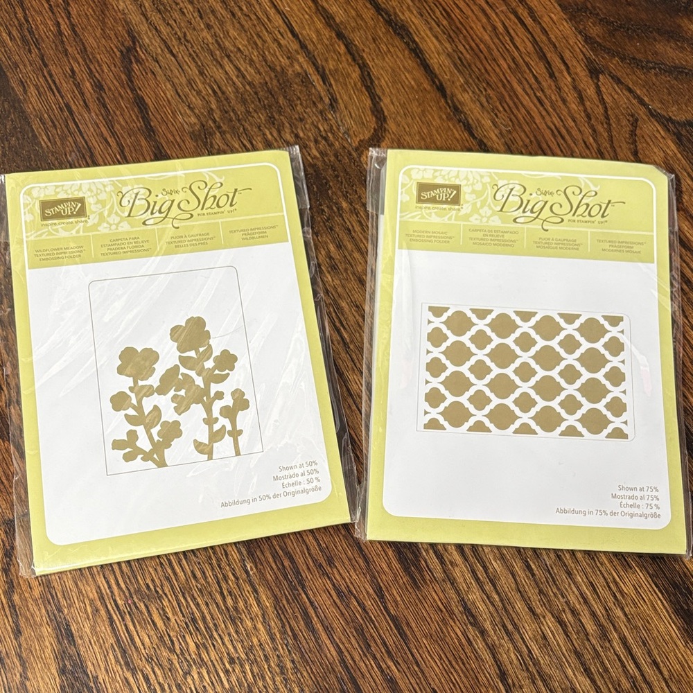 Stampin' Up! Big Shot Modern Mosaic & Wildflower Meadow - two Die Cut Sets